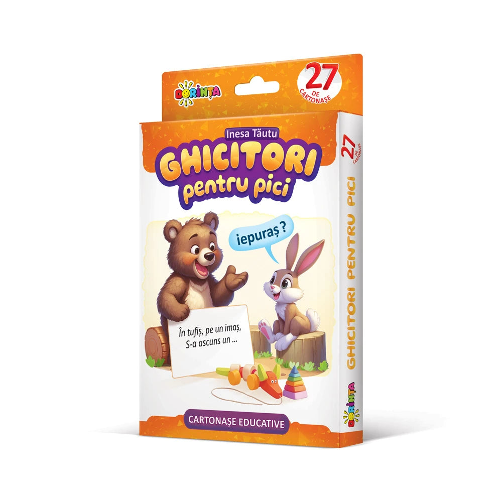 27 de cartonașe. Ghicitori pentru pici