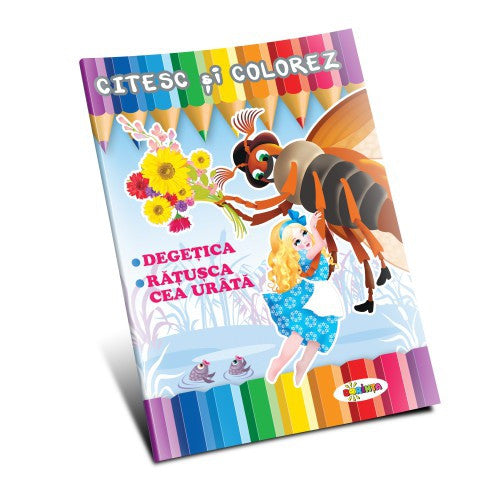 Citesc și colorez Degețica