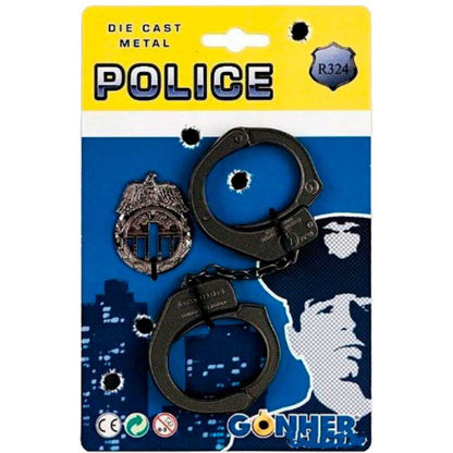 Set de joacă cătuşe cu insignă, cod 43569