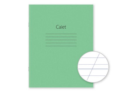 Caiet scolar 12 foi linie oblica