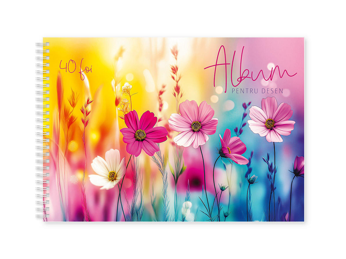 Album pentru desen, 40 foi, cu spirala
