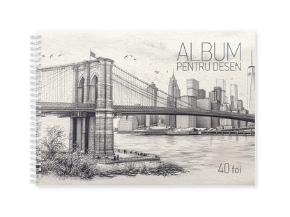 Album pentru desen, 40 foi, cu spirala