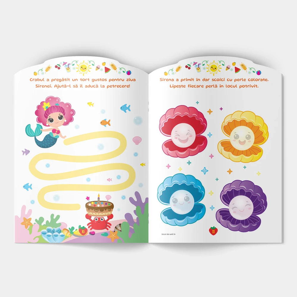 Jocuri de Vară. Cu autocolante: 3+