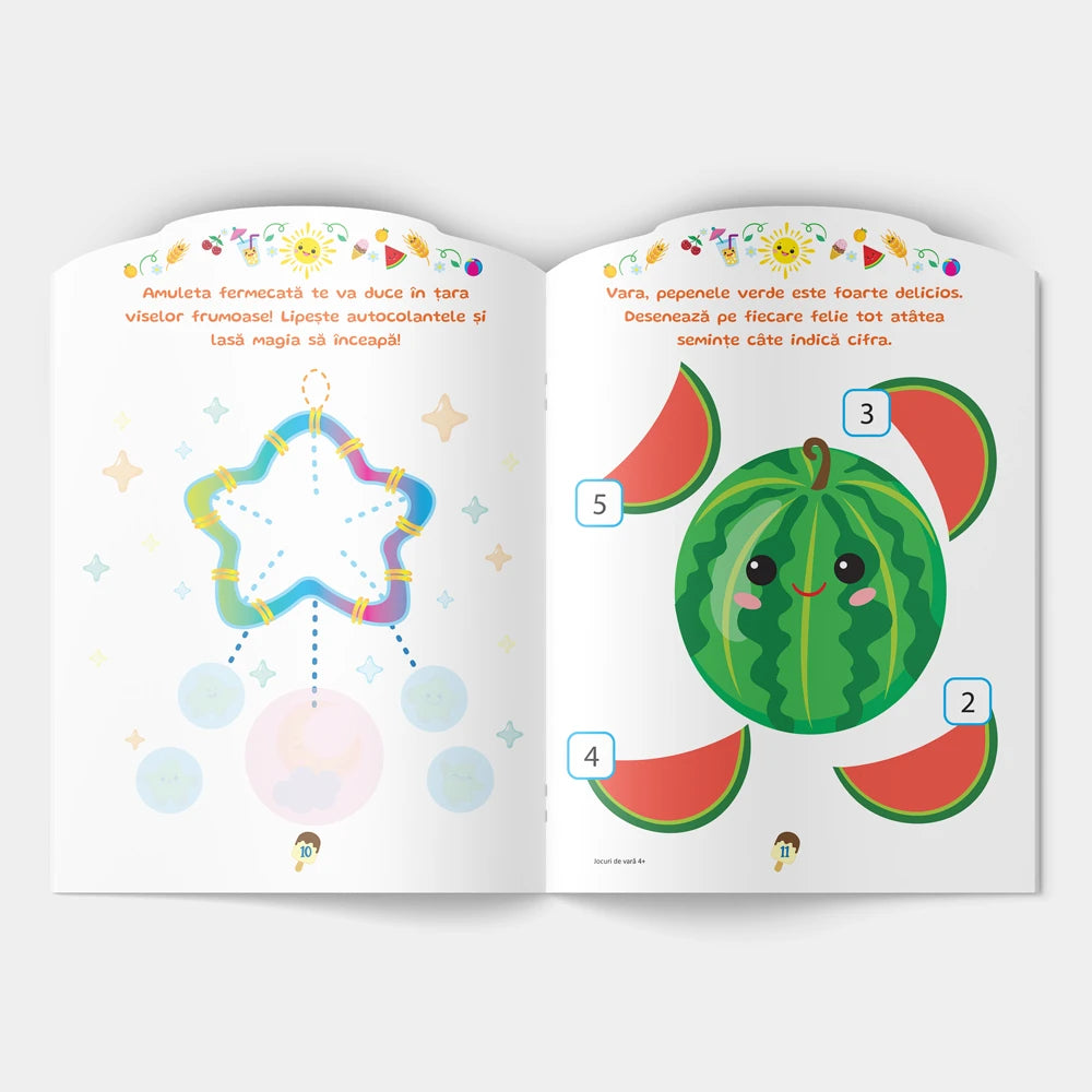 Jocuri de Vară. Cu autocolante: 4+