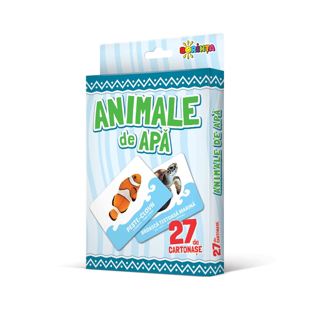 27 de cartonase. Animale de apa