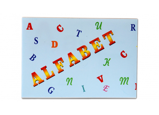 Set alfabet cartonat, 40 cartele