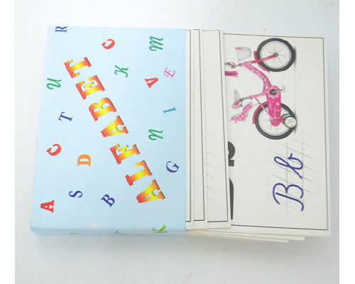 Set alfabet cartonat, 40 cartele
