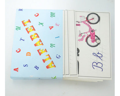 Set alfabet cartonat, 40 cartele