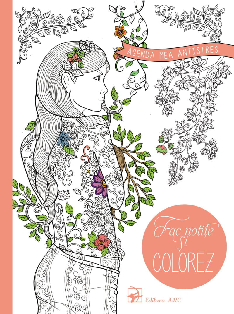 Agenda mea antistres. Fac notițe și colorez