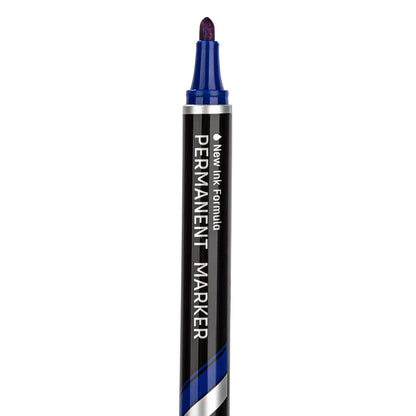 Marker permanent DELI Think, 1.5mm, albastru