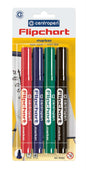 Set markere flipchart 4 cul. Centropen 8550, 2.5 mm