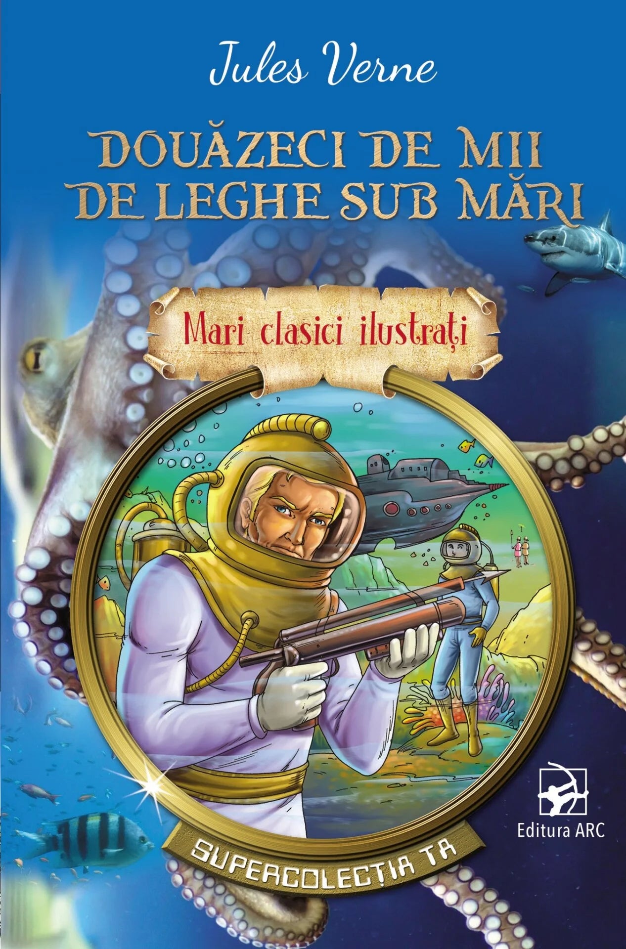 Douăzeci de mii de leghe sub mări. Mari clasici ilustrați